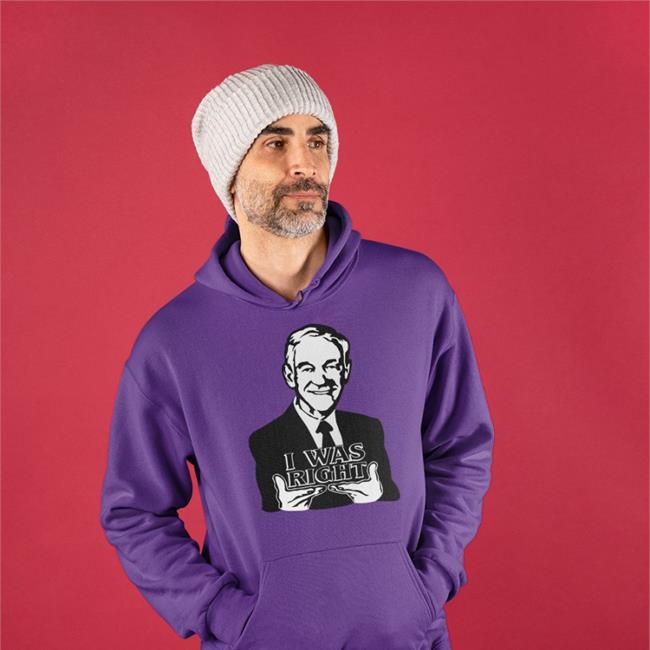 The Redheaded Libertarian I Was Right Ron Paul T Shirt