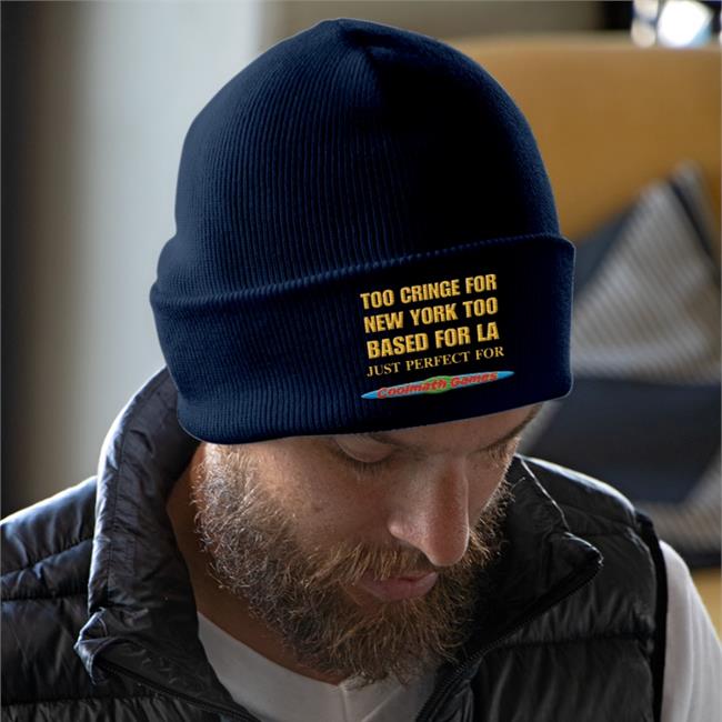 Black Shirts That Go Hard Too Cringe For New York Too Based For La Just Perfect For Coolmath Games Cap