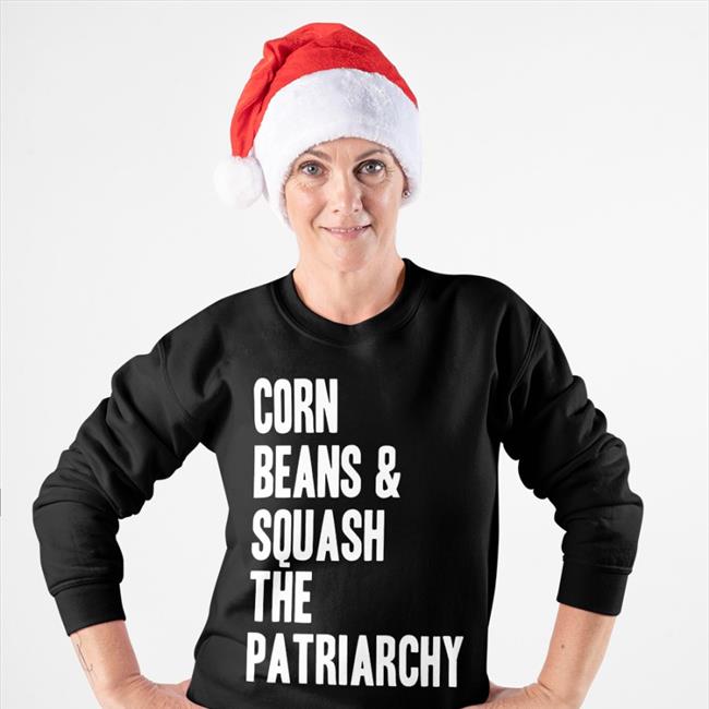 Mohawkemotions Merch Corn Beans Squash The Patriarchy Long Sleeve T Shirt Red