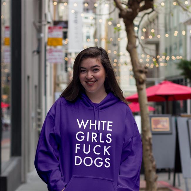 White Girls Fuck Dogs Shirt The Gangstalker Black