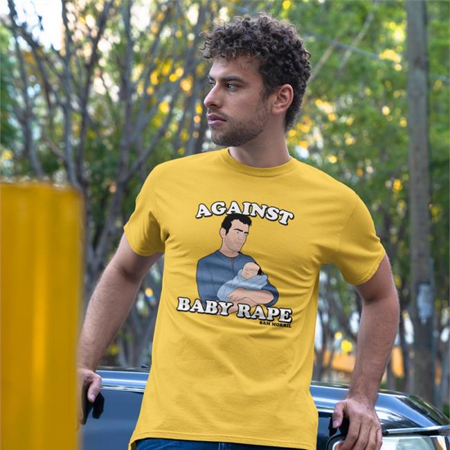 White Sam Morril Against Baby Rape Shirt