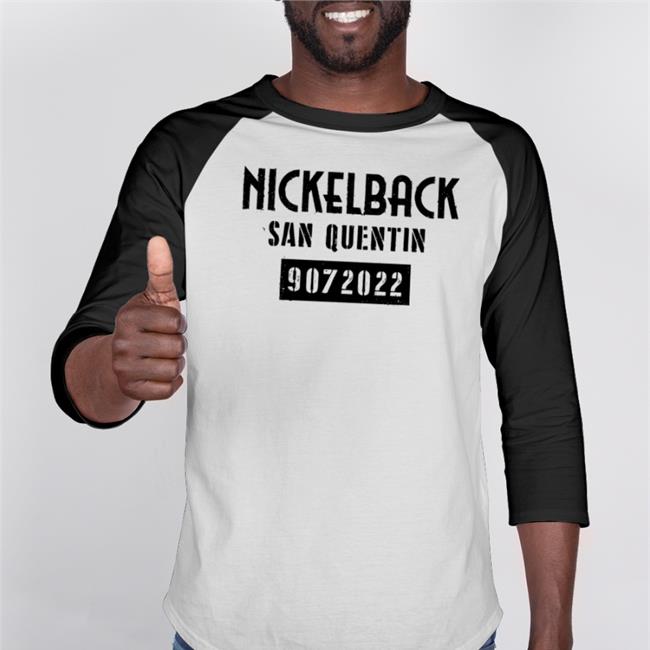 Nickelback Merch Nickelback San Quentin 9072022 Tee White