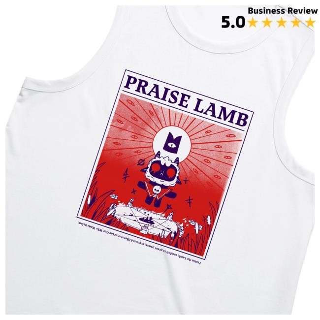 Devolver Digital Merch Store Cult Of The Lamb Praise Lamb Crewneck Sweatshirt