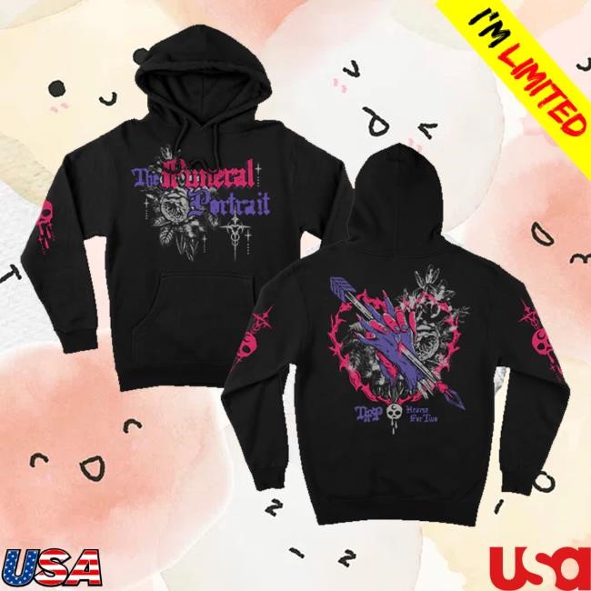 The Funeral Portrait Merch Shop Store Official Hearse For Two Heart Hands T Shirts