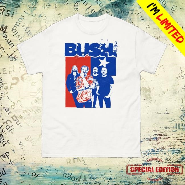 Bushofficial Merch Merch Chile White Photo Tee Shirt
