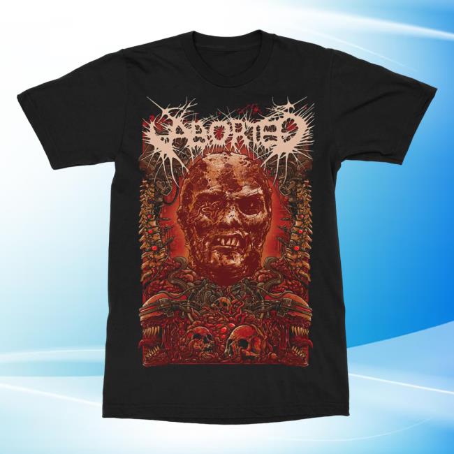 Official Indie Merch Store Shop Aborted "Engineering The Dead Redux" Attractive Shirt IndieMerchStore