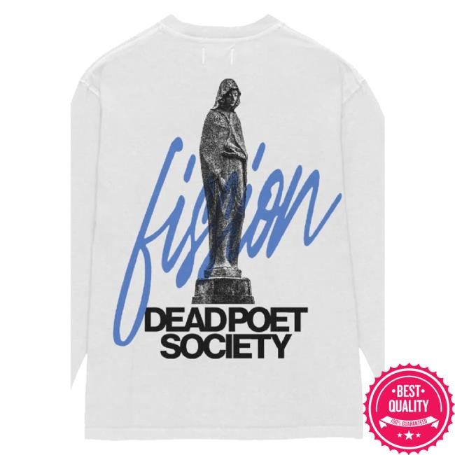 Official Dead Poet Society Merch White Dead Poet Society Logo Shirt Without Sleeve Design