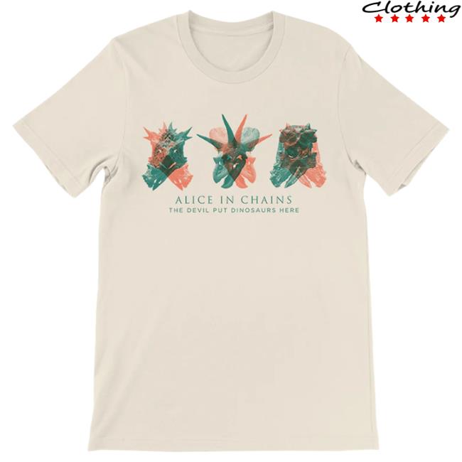 Official Alice In Chains Merch Store Alice In Chains The Devil Put Dinosaurs Here Album Collage T-Shirt Aliceinchains
