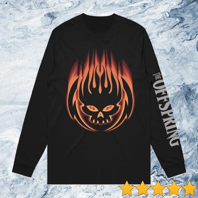 Original Official Merchandise Store Merch The Offspring - Flame - Black Longsleeve Funny Shirt
