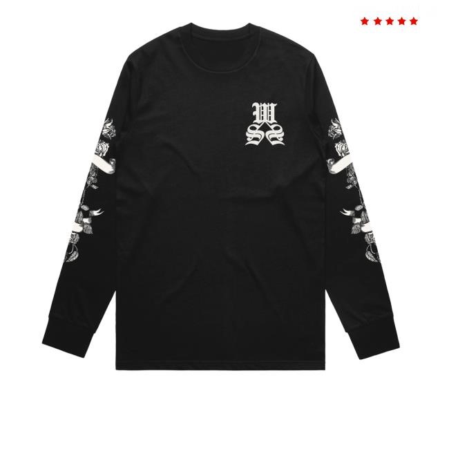 Whileshesleeps Merch To The Flowers Black T-Shirt