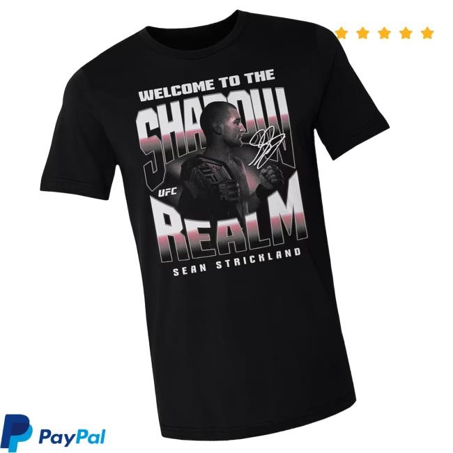 Ufcstore Merch Men's 500 Level Black Sean Strickland Shadow Realm Hoodie