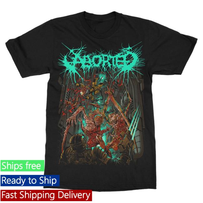 Official Indie Merch Store Shop Aborted "Deadspace (Glow)" Popover Shirt IndieMerchStore