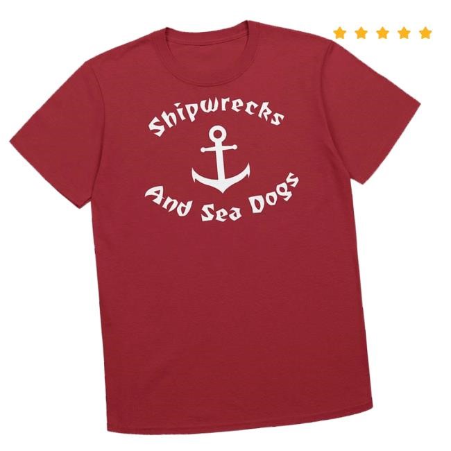 Official Shipwreck Sand Sea Dogs Merch Store Soft Unisex Shipwrecks And Sea Dogs Crewneck Sweatshirt