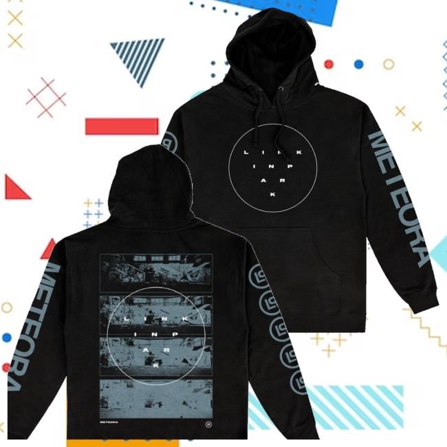 Official Linkin Park Merch Store Meteora Circle Wall Black Hoodie