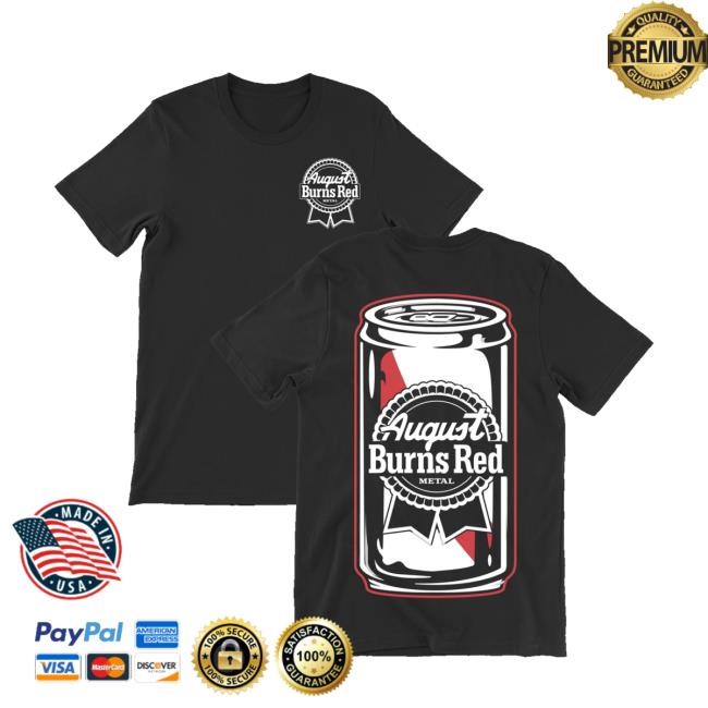 August Burns Red Tour Merch Store Abr Beer Can Black Hoodie