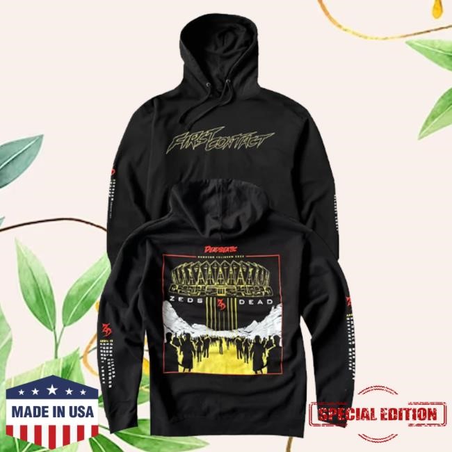 Zeds Dead Merch Store First Contact Event Hooded Sweatshirt