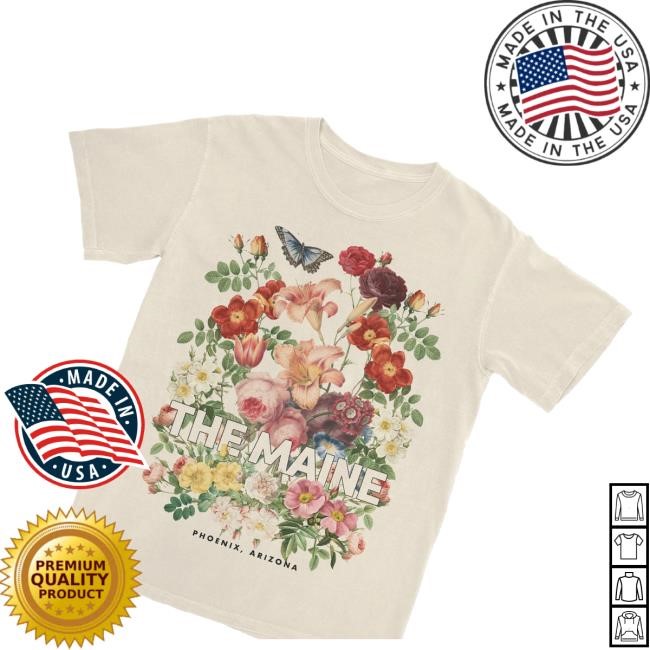 81 Twenty Three Merch Shop Store The Maine Floral T Shirt