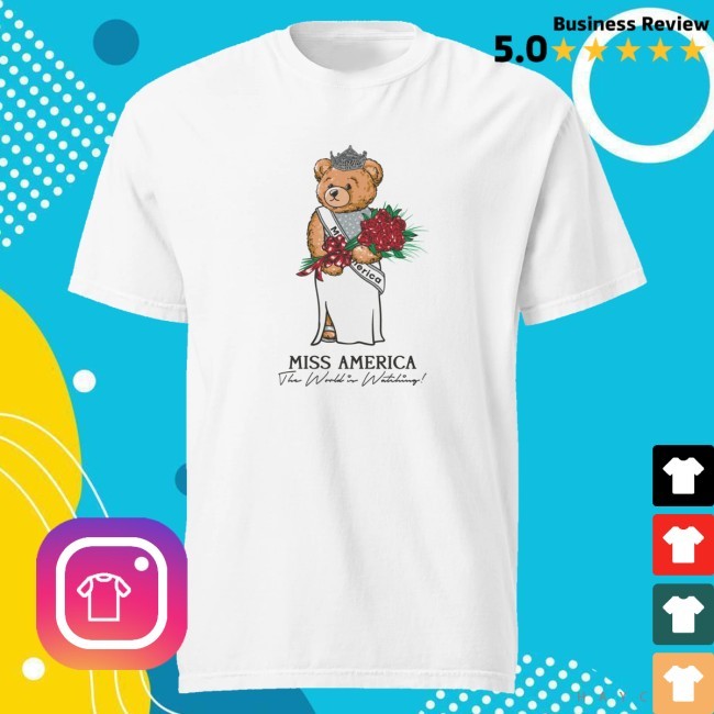Official Miss America Store Merch Abbie Bear Tee