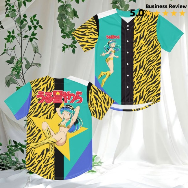 Viz Shop Merch Urusei Yatsura Lum Baseball Jersey Shirt