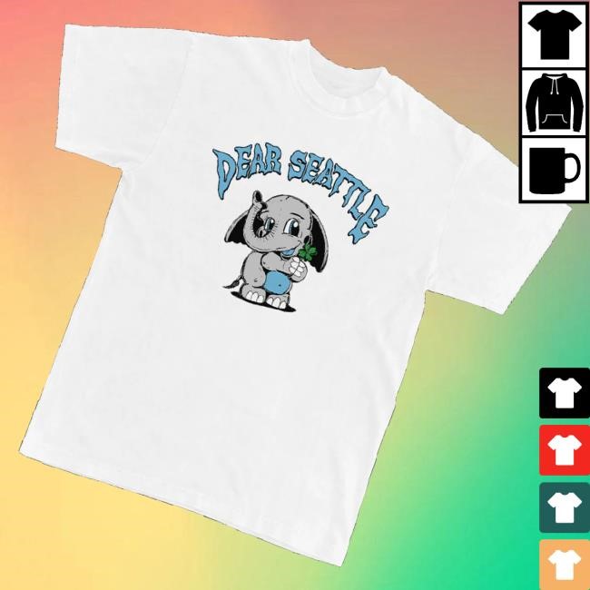 Merch Jungle Merch Dear Seattle Lucky Elephant Hoodie Sweatshirt