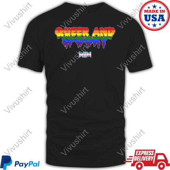 Color Test Merch Queer And Spooky Hoodied Sweatshirt