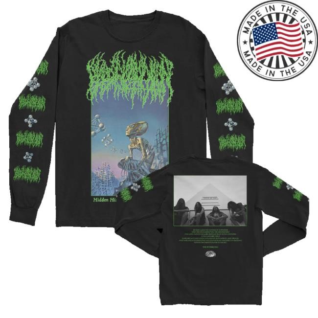 Official Blood Incantation Merch Hidden History Album Sweaters Black