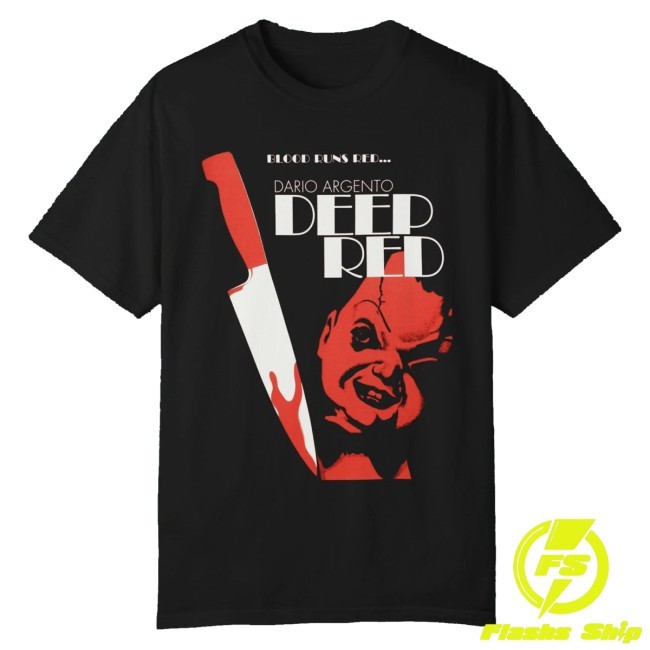 Trending Death Relic Merch Deep Red Horror Movie Crewneck Sweatshirt