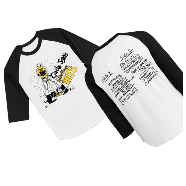 Circle Jerks Merch Shop Store Golden Shower Of Hits Raglan Tee