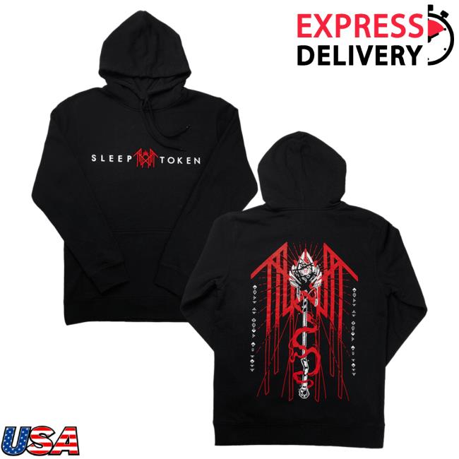 Official Sleep Token Merch Store Sleep – Token Sleep Token Trident Hooded Sweatshirt – Black Sleeptoken
