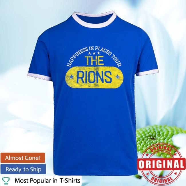 24Hundred Merch Store Happiness In Places Tour Ringer Blue Crewneck Sweatshirt