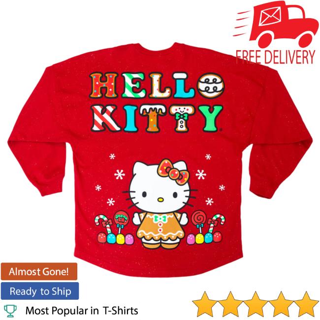 Official Sanrio Apparel Clothing Merch Store Shop Hello Kitty Gingerbread Japanla Spirit Pullover Hoodie