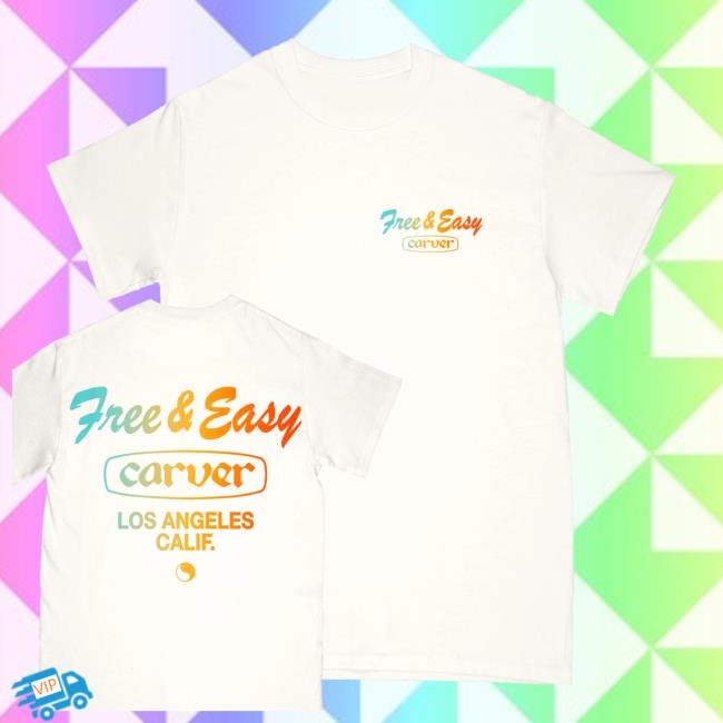 Free And Easy Carver Los Angeles Calif Hoodie Sweatshirt