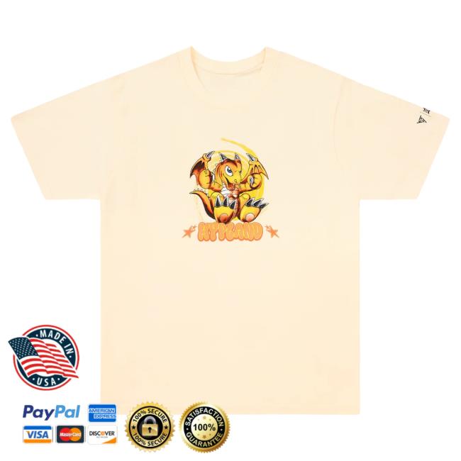 Official Hypland Clothing Merch Store Hypland Yugioh Dino Shirt (Cream)